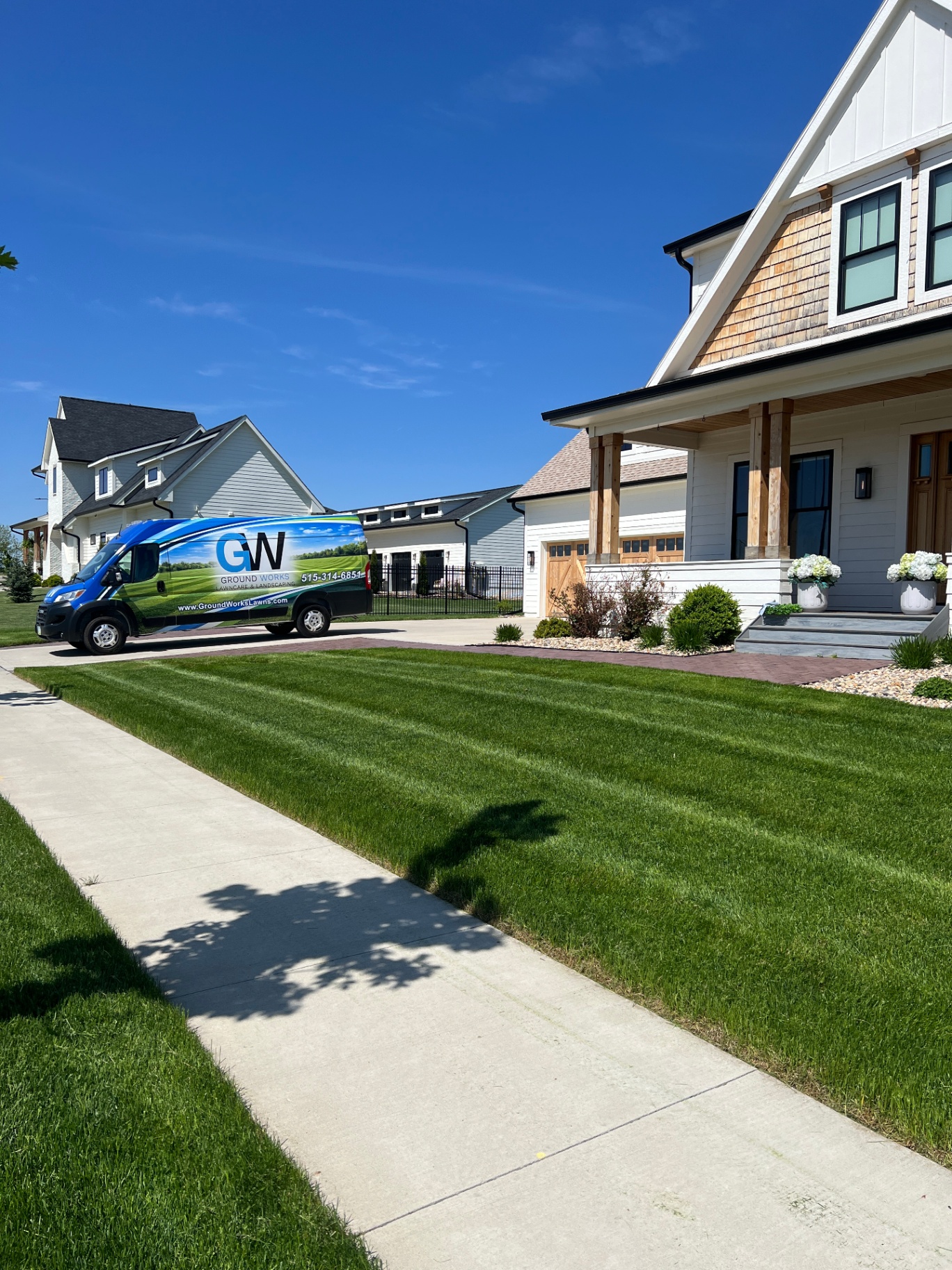 Ground Works lawn care project 2 in Ankeny Iowa